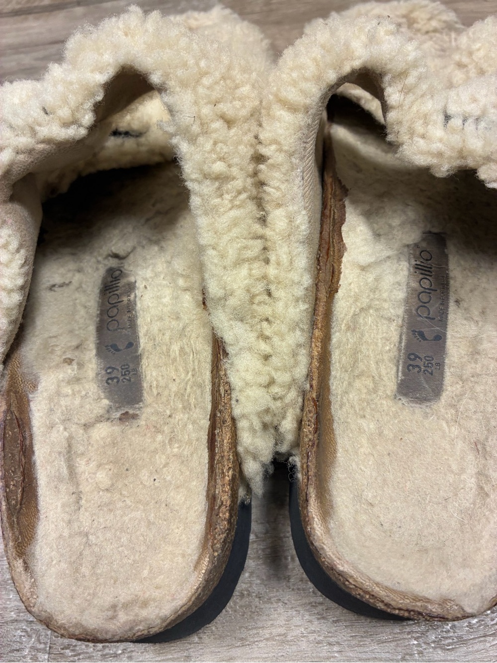 Birkenstock Papillio Big Buckle Shearling Teddy Arizona Sandals - Picture 4 of 11